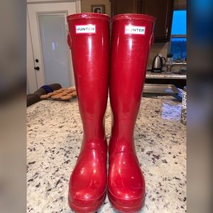 Red Hunter Rain Boots  size 6